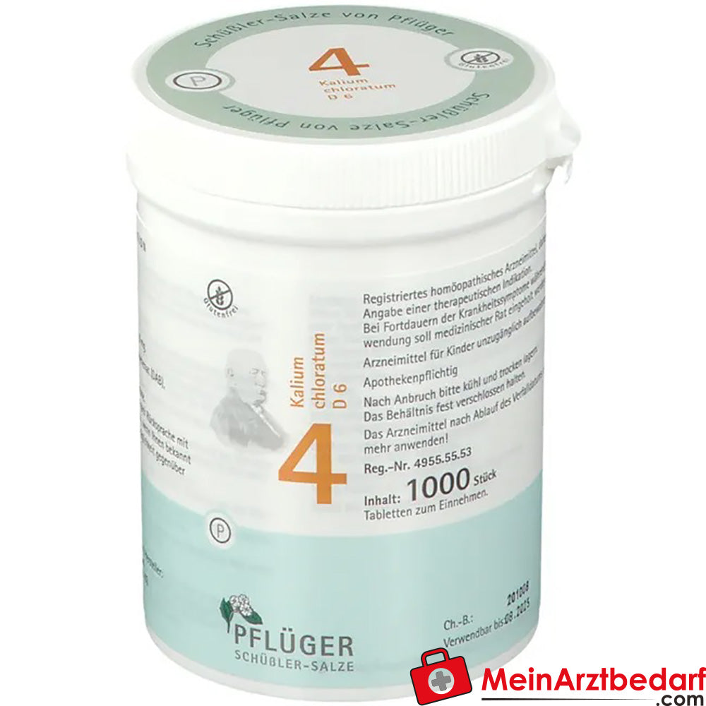 Biochemie Pflüger nr. 4 Kaliumchloratum D6 tabletten