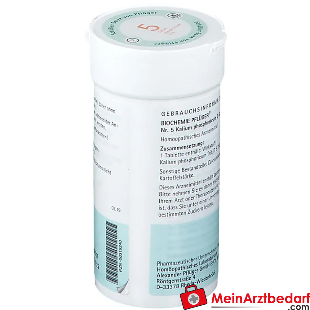 Biochemie Pflüger® Nr. 5 Kalium phosphoricum D6 Tabletten.