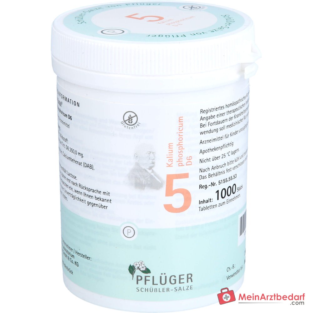 Biochemie Pflüger Nr. 5 Kalium phosphoricum D6 Tabletki, 100 szt.