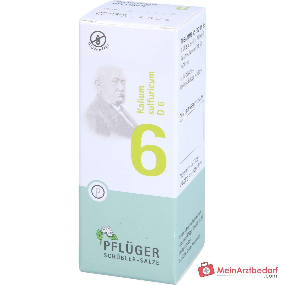 Biochemia Pflüger No. 6 Potassium sulphuricum D6 250 mg Tabletki