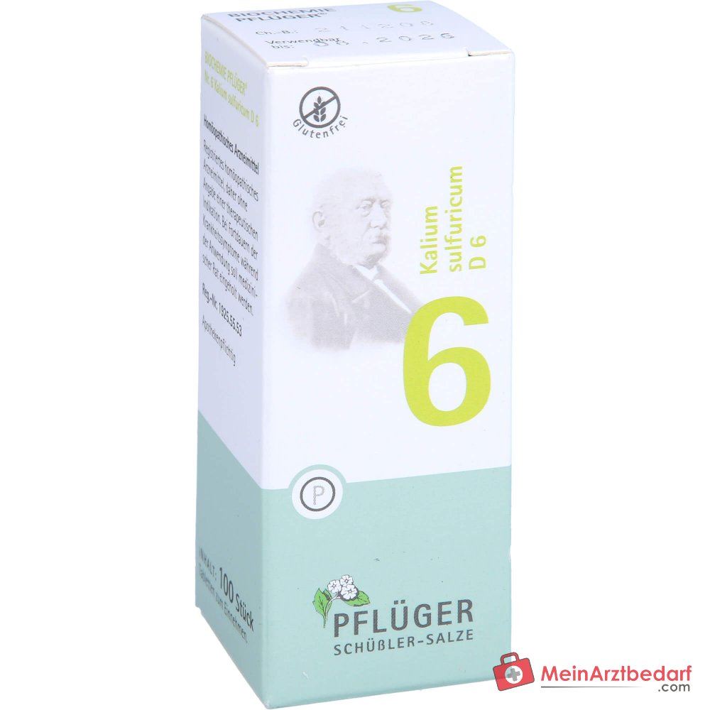 Biochemia Pflüger No. 6 Potassium sulphuricum D6 250 mg Tabletki