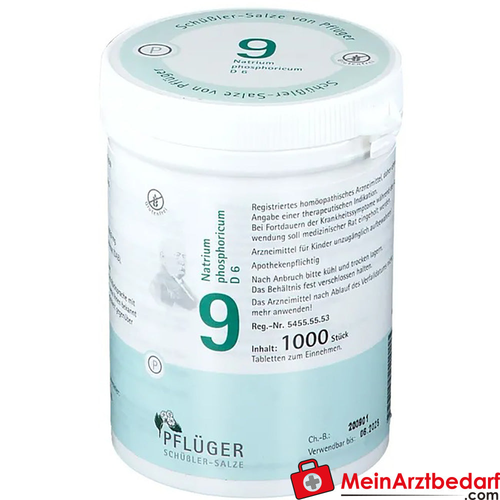 Biochemie Pflüger Nr. 9 Natrium phosphoricum D6 250 mg Tabletten 100 St