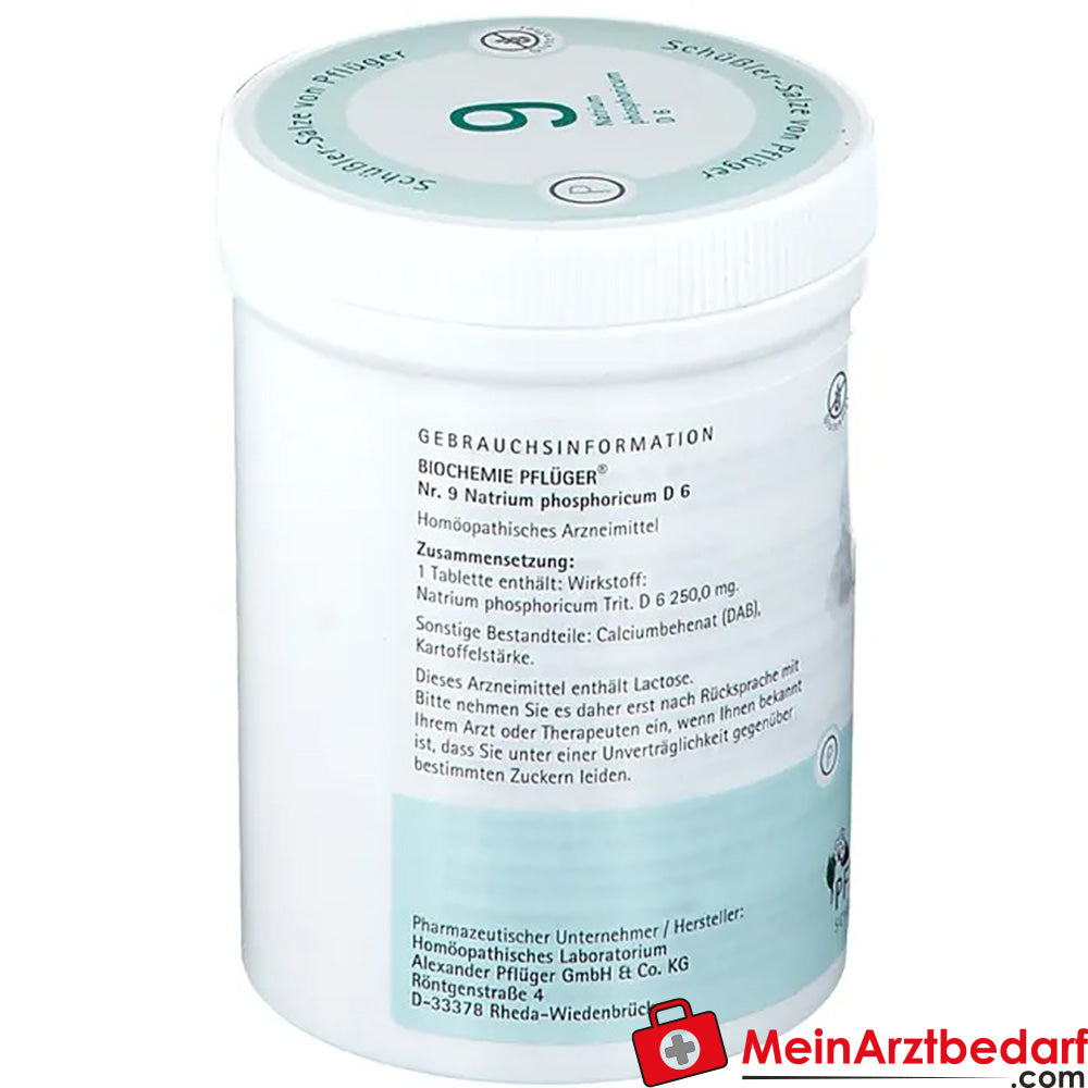 Biochemie Pflüger Nr. 9 Natrium phosphoricum D6 250 mg Tabletten 100 St