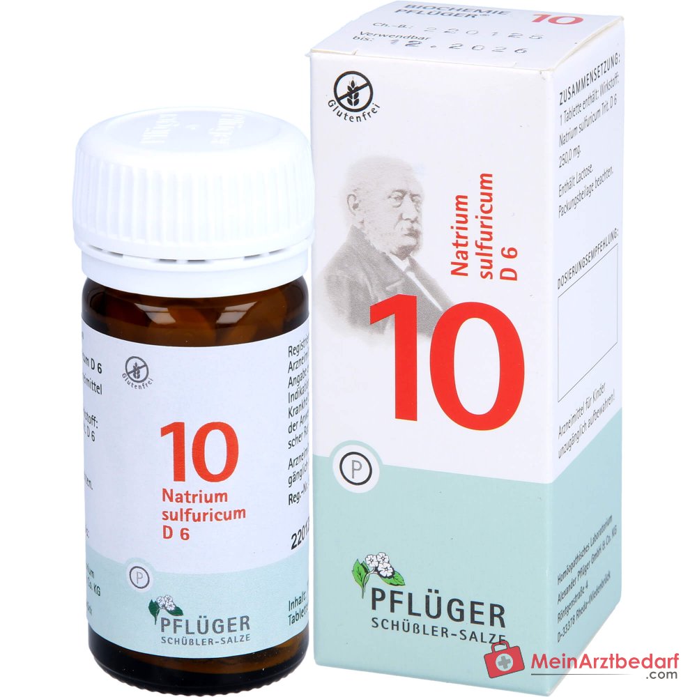 Biochemie Pflüger Nr. 10 Natrium sulfuricum D6 Tabletten Acidum silicicum D12 250 mg