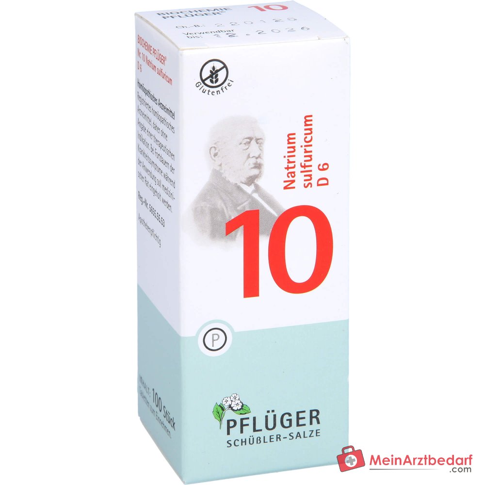 Biochemie Pflüger Nr. 10 Natrium sulfuricum D6 Tabletten Acidum silicicum D12 250 mg