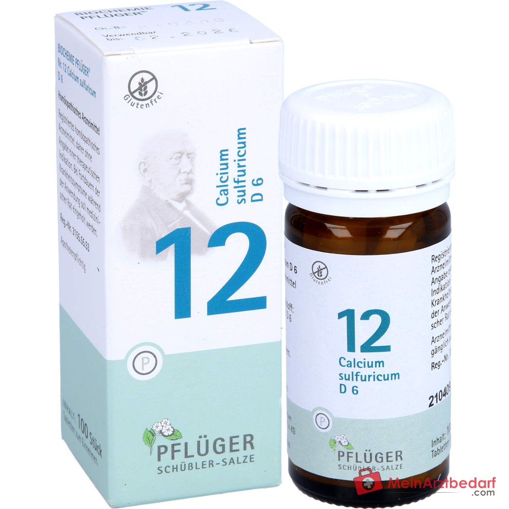 Biochemie Pflüger Nr. 12 Calcium sulfuricum D6 250 mg Tabletten 100 Stück