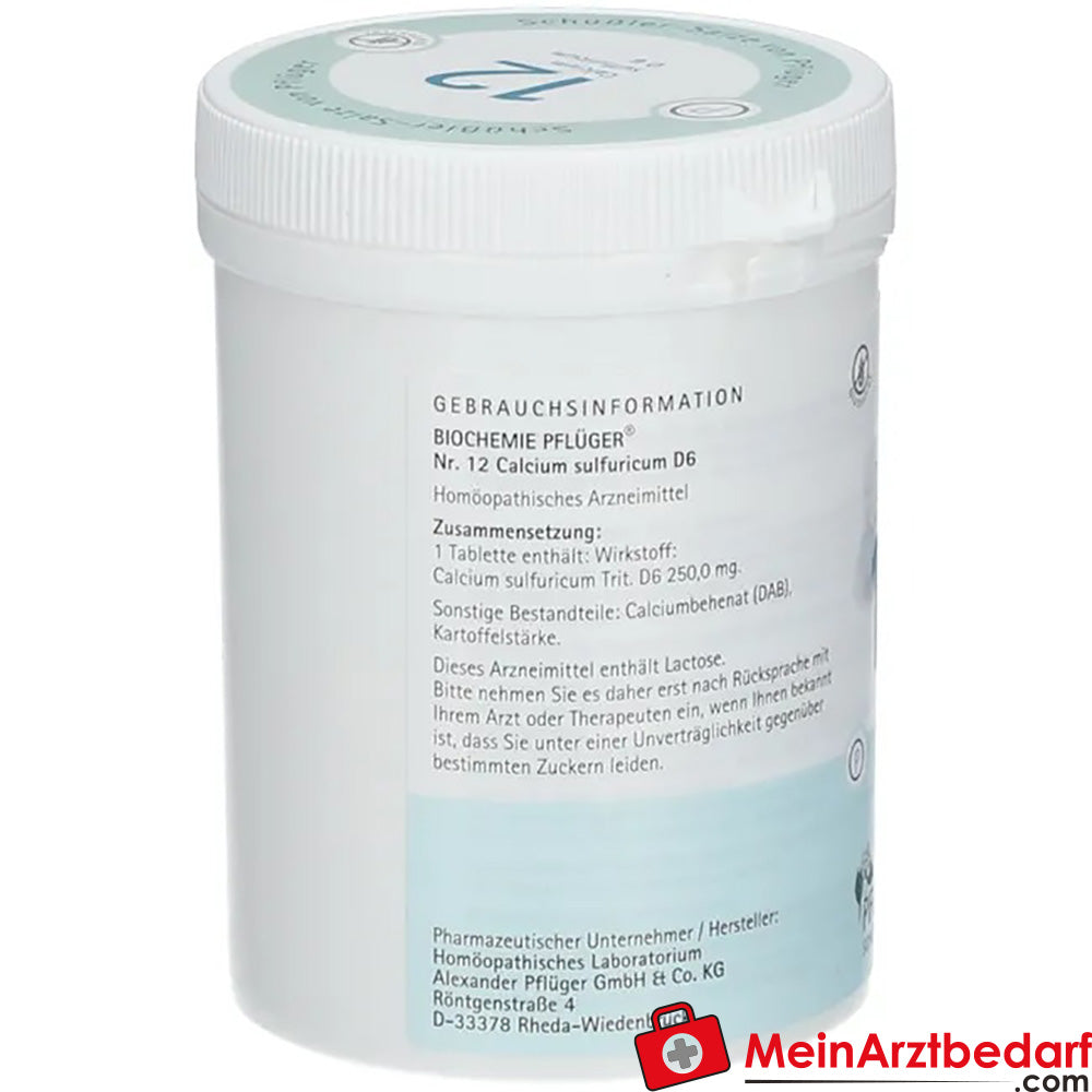 Biochemie Pflüger® Nr. 12 Calcium sulfuricum D6 Tabletten.