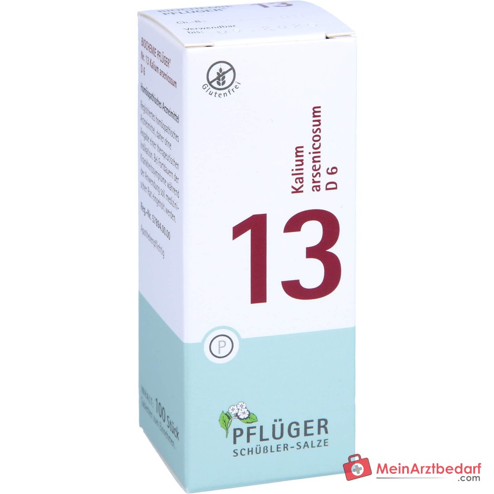 Biochimie Pflüger n° 13 Kalium arsenicosum D6 comprimés 100 pcs