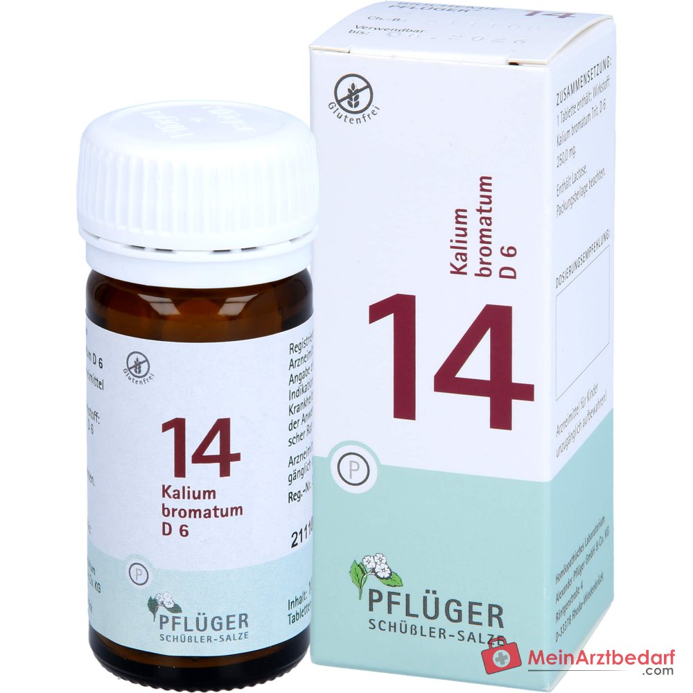Biochemie Pflüger® n° 14 Kalium bromatum D6 250 mg comprimés 100 pièces