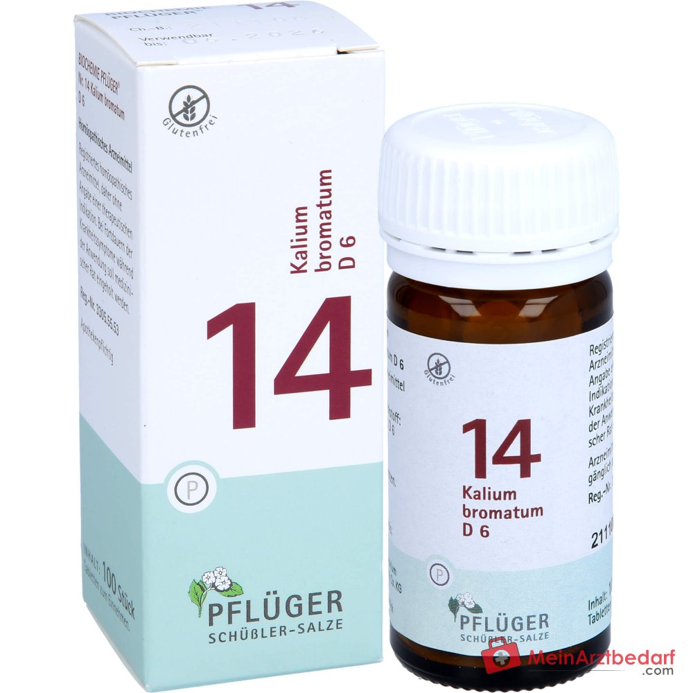 Biochemie Pflüger® n° 14 Kalium bromatum D6 250 mg comprimés 100 pièces