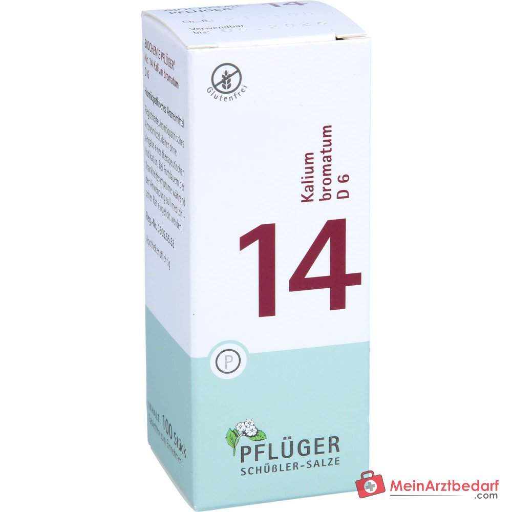 Biochemie Pflüger® n° 14 Kalium bromatum D6 250 mg comprimés 100 pièces