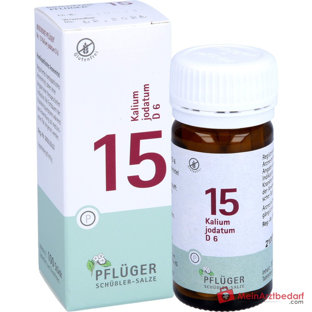 Biochemie Pflüger Nr. 15 Kalium jodatum D6 250 mg Tabletten 400 Stück