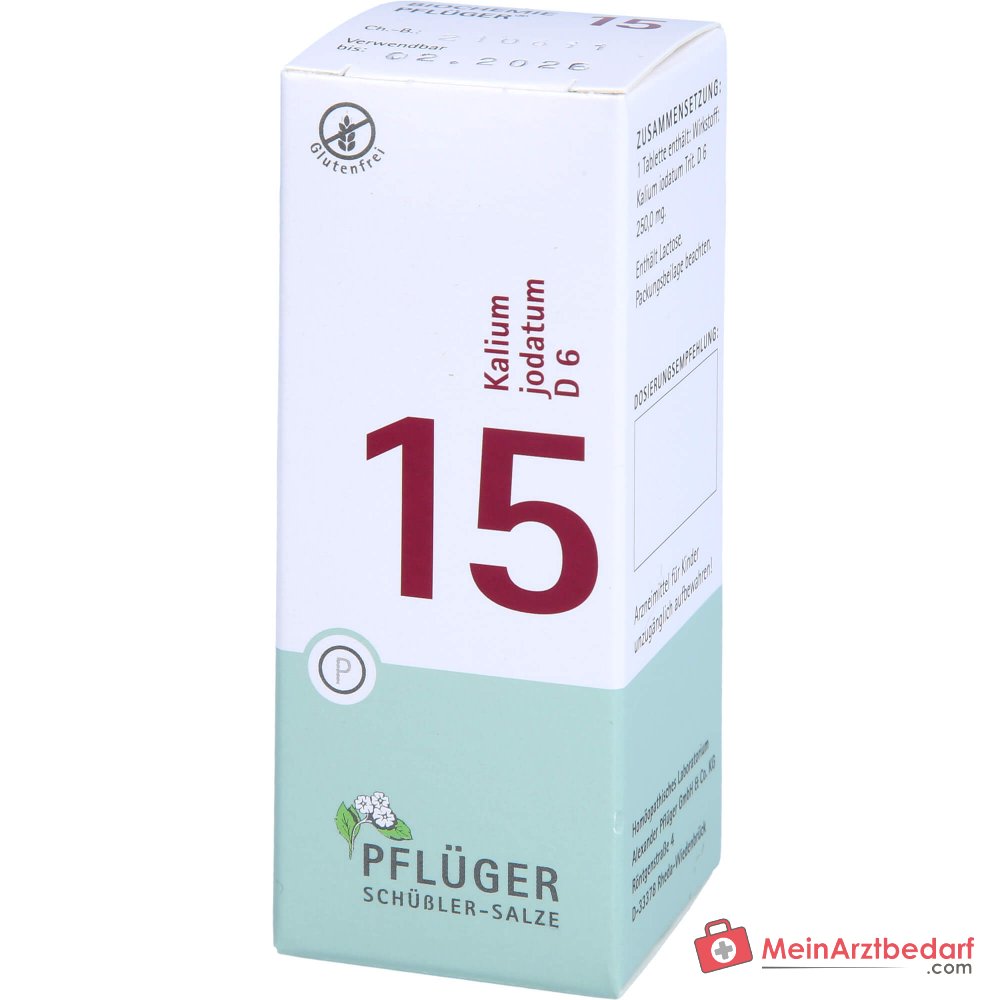 Biochemie Pflüger Nr. 15 Kalium jodatum D6 250 mg Tabletten 400 Stück