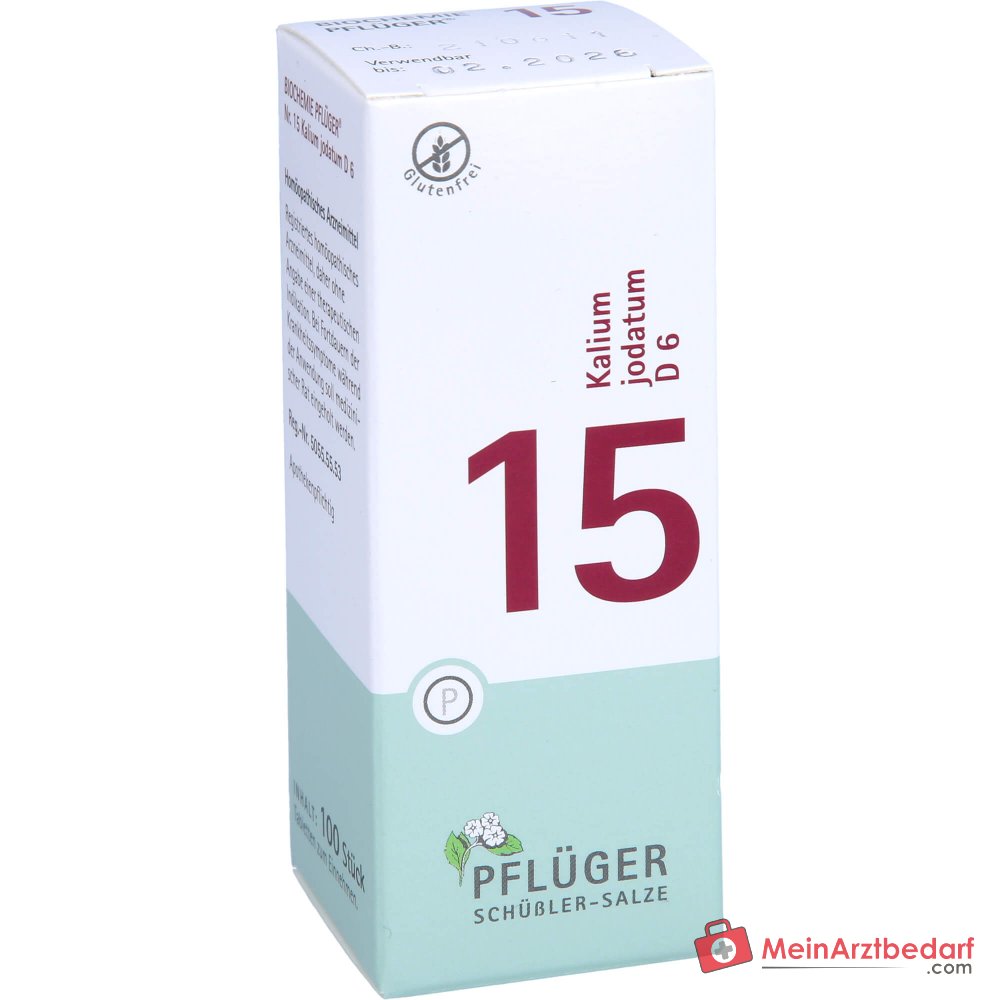Biochemie Pflüger Nr. 15 Kalium jodatum D6 250 mg Tabletten 400 Stück