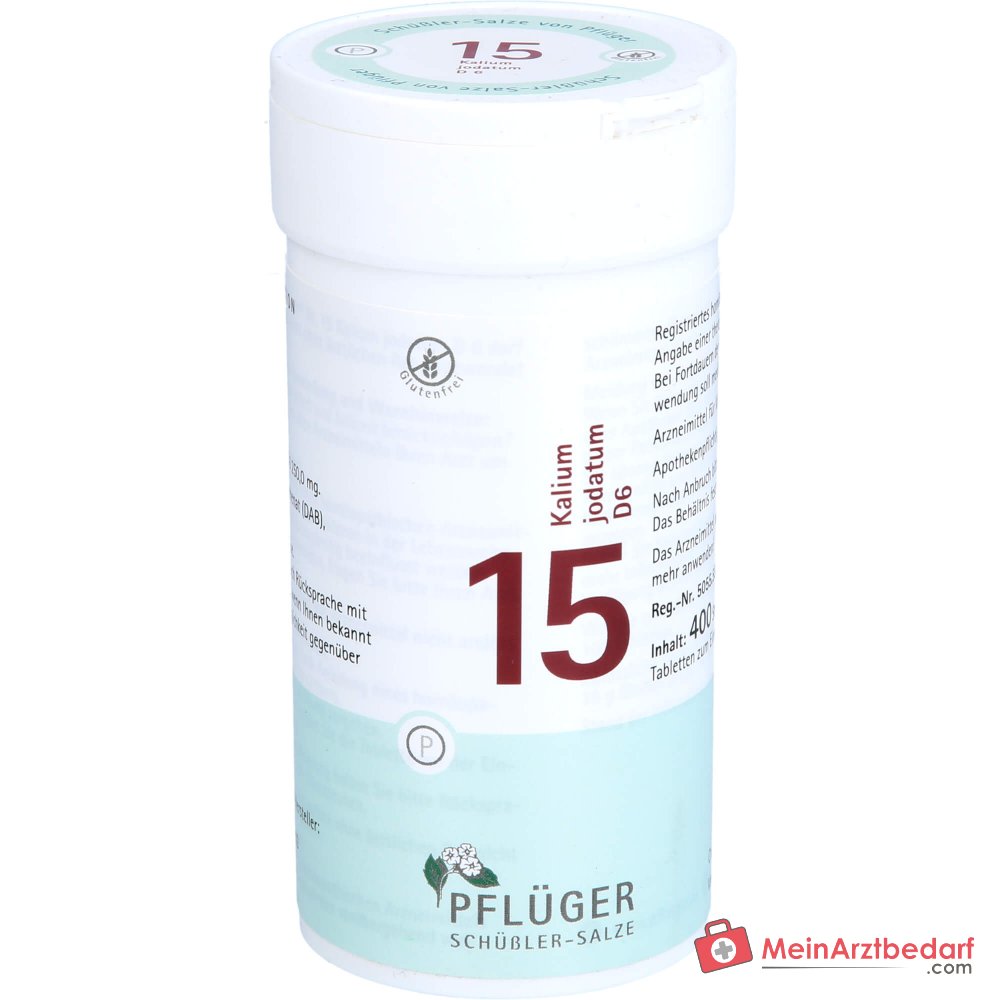 Biochemie Pflüger Nr. 15 Kalium jodatum D6 250 mg Tabletten 400 Stück