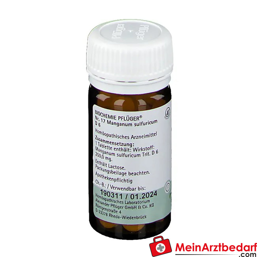 Biochemie Pflüger® Nr. 17 Manganum sulfuricum D6 Tabletten.