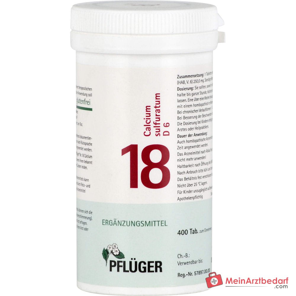 Biochemie Pflüger Nr. 18 Calcium sulfuratum D6 Tabletten, 400 St.