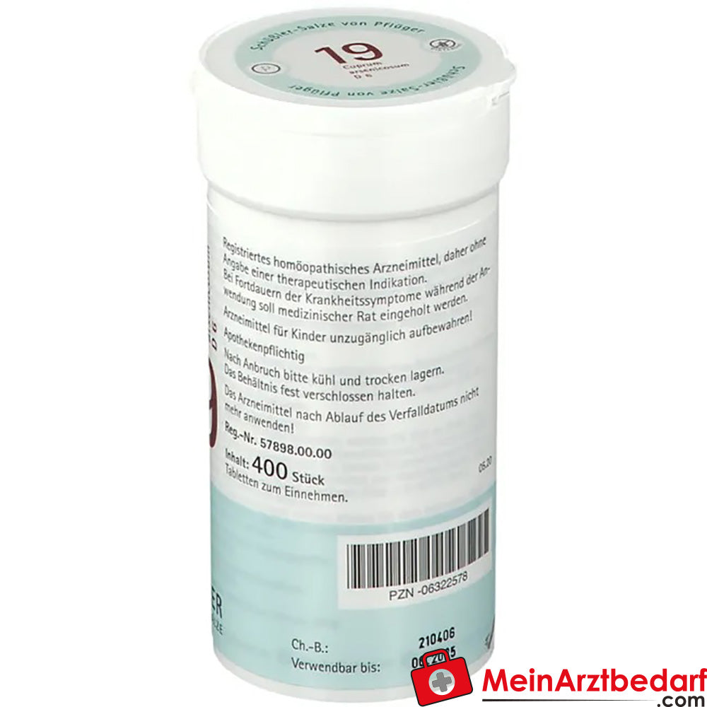 Biochemie Pflüger® Nr. 19 Cuprum arsenicosum D6 Tabletten.
