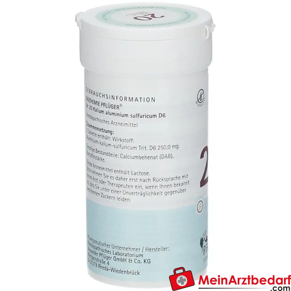 Biochemie Pflüger® Nr. 20 Kalium aluminium sulfat D6 Tabletten.
