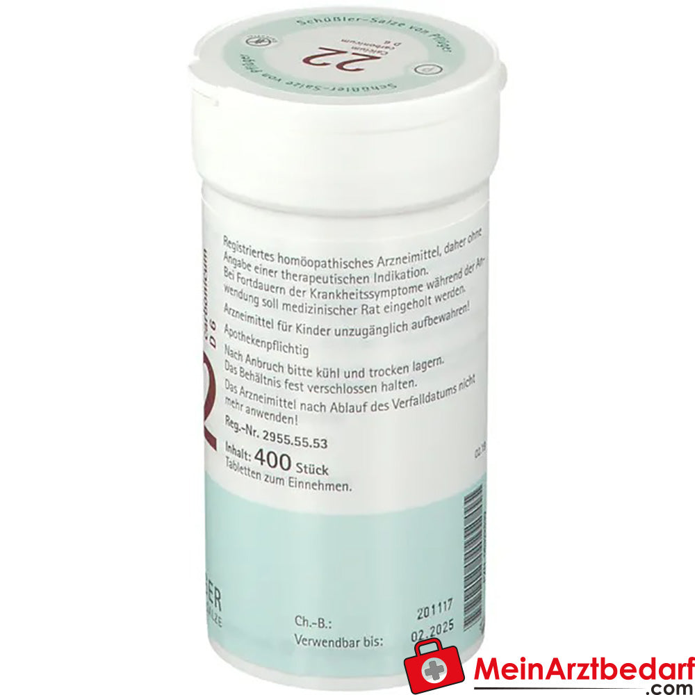 Biochemie Pflüger® Nr. 22 Calcium carbonicum D6 Tabletten.
