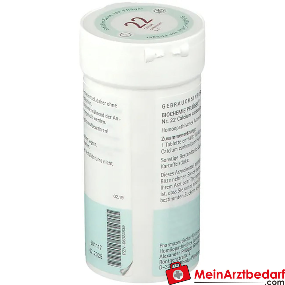 Biochemie Pflüger® Nr. 22 Calcium carbonicum D6 Tabletten.