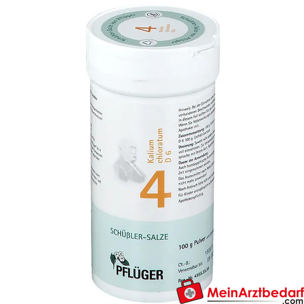Biochemie Pflüger® Nr. 4 Kalium chloratum D6 Pulver.