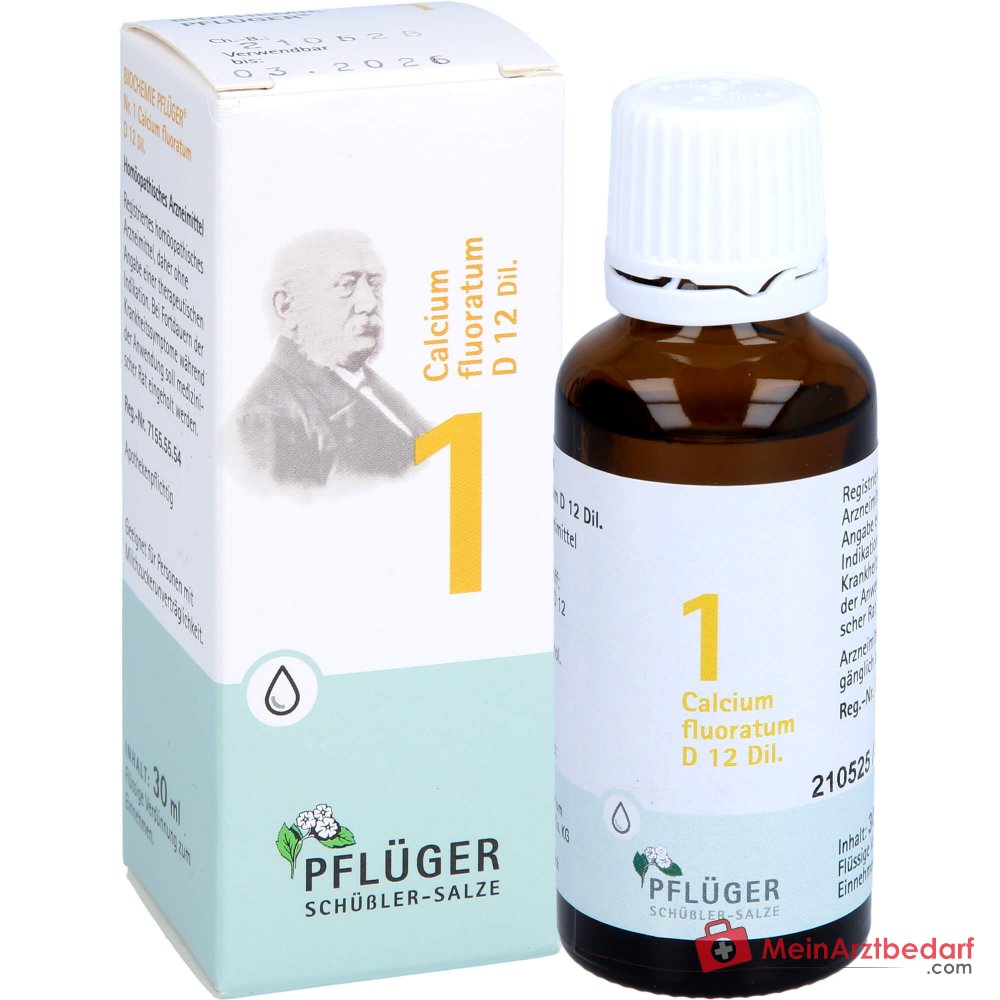 Biochemie Pflüger Nr. 1 Calcium fluoratum D12 druppels, 100 ml