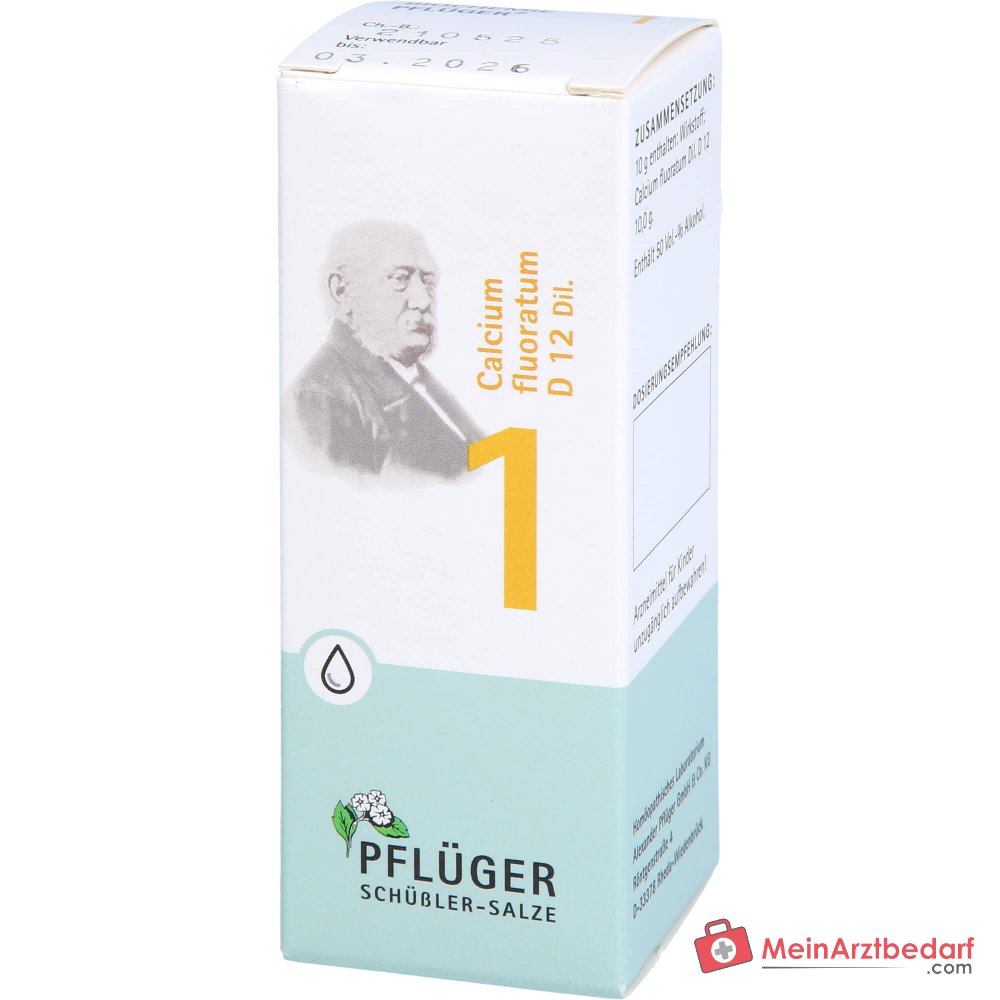 Biochemie Pflüger Nr. 1 Calcium fluoratum D12 druppels, 100 ml