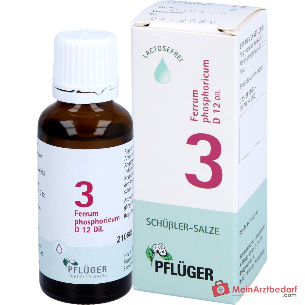 Biochemie Pflüger Ferrum phosphoricum D12 krople 20 ml