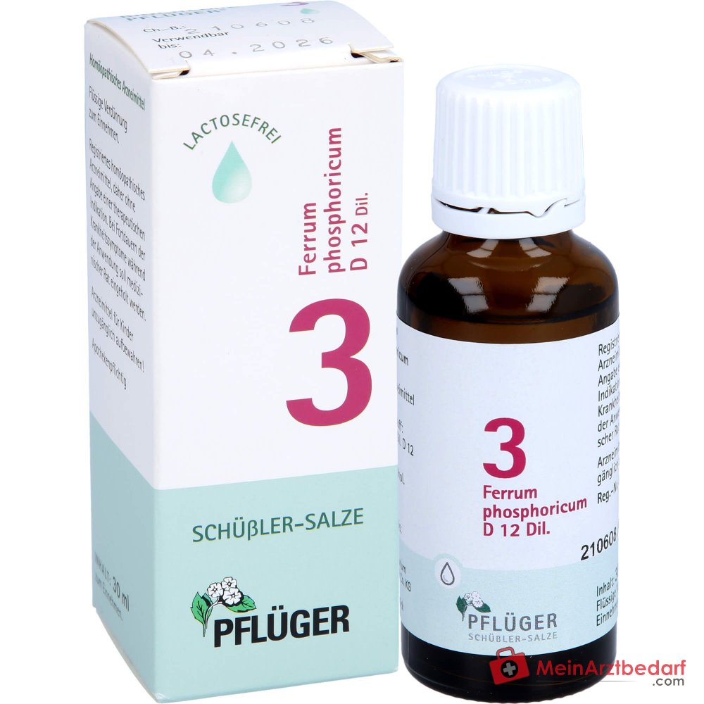 Biochemie Pflüger Ferrum phosphoricum D12 krople 20 ml