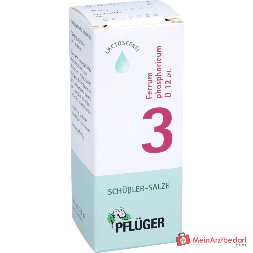 Biochemie Pflüger Ferrum phosphoricum D12 krople 20 ml