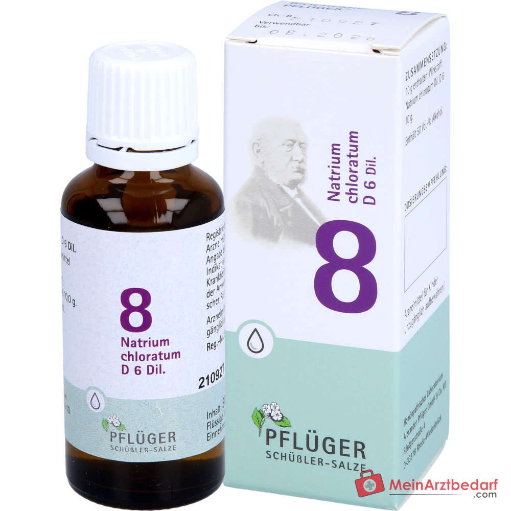 Biochimica Pflüger n. 8 Natrium chloratum D6 gocce 1000 mg