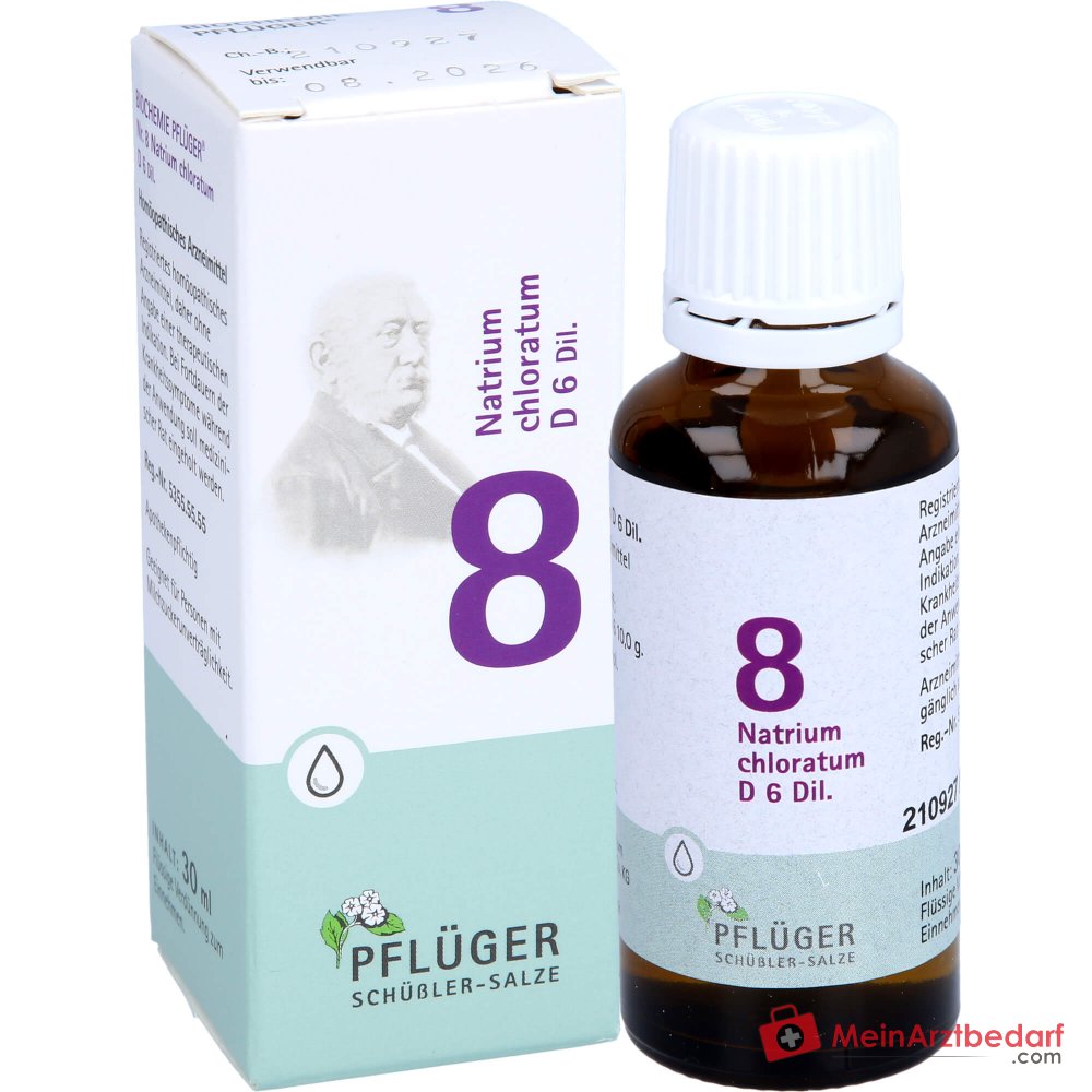 Biochimica Pflüger n. 8 Natrium chloratum D6 gocce 1000 mg