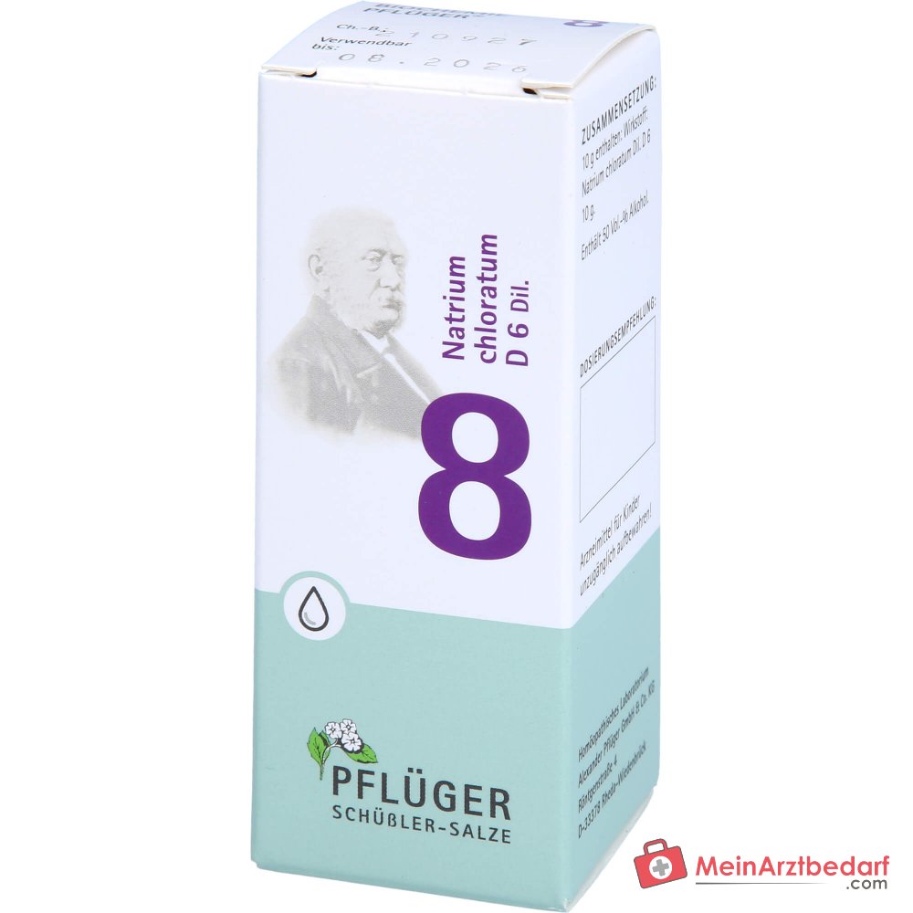 Biochimica Pflüger n. 8 Natrium chloratum D6 gocce 1000 mg