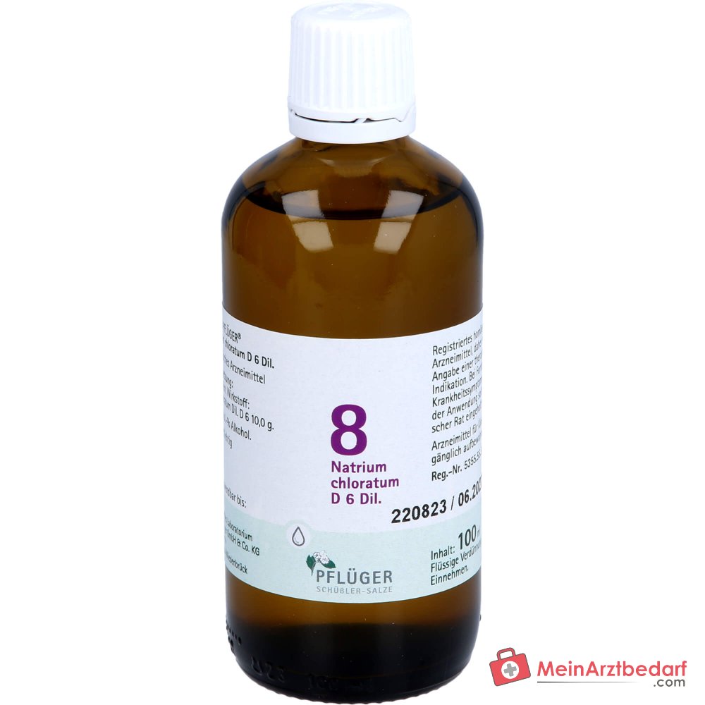 Biochimica Pflüger n. 8 Natrium chloratum D6 gocce 1000 mg