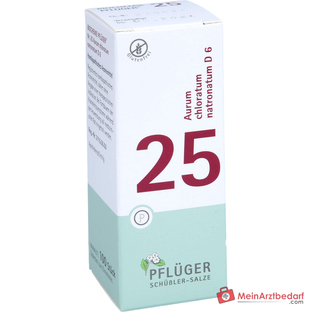 Biochemie Pflüger 25 Aurum chloratum natronatum D6 250 mg tabletten