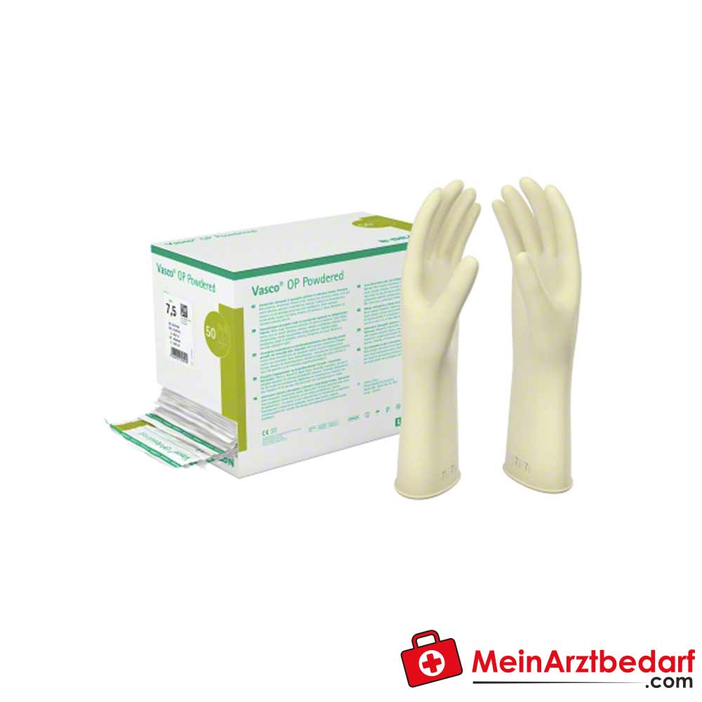 B. Braun Vasco OP powdered Handschuhe, 50 St.
