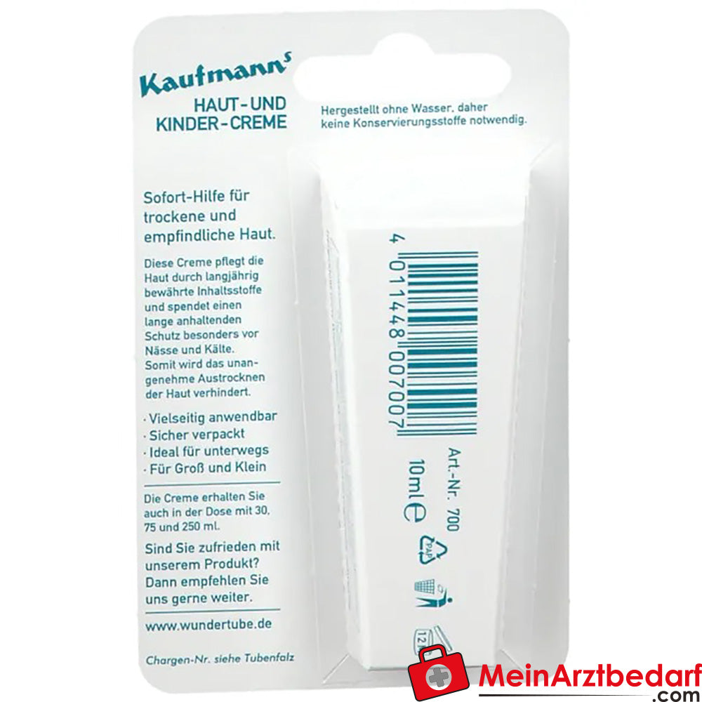 Kaufmanns Haut- und Kindercreme, 10ml.