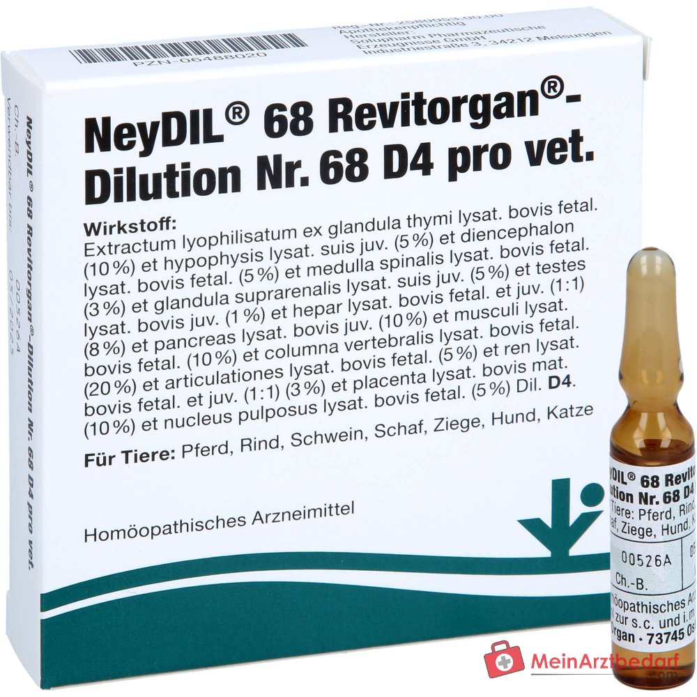 NeyDIL nº 68 D4 pro vet 1 µg/ml solución inyectable 5 x 2 ml
