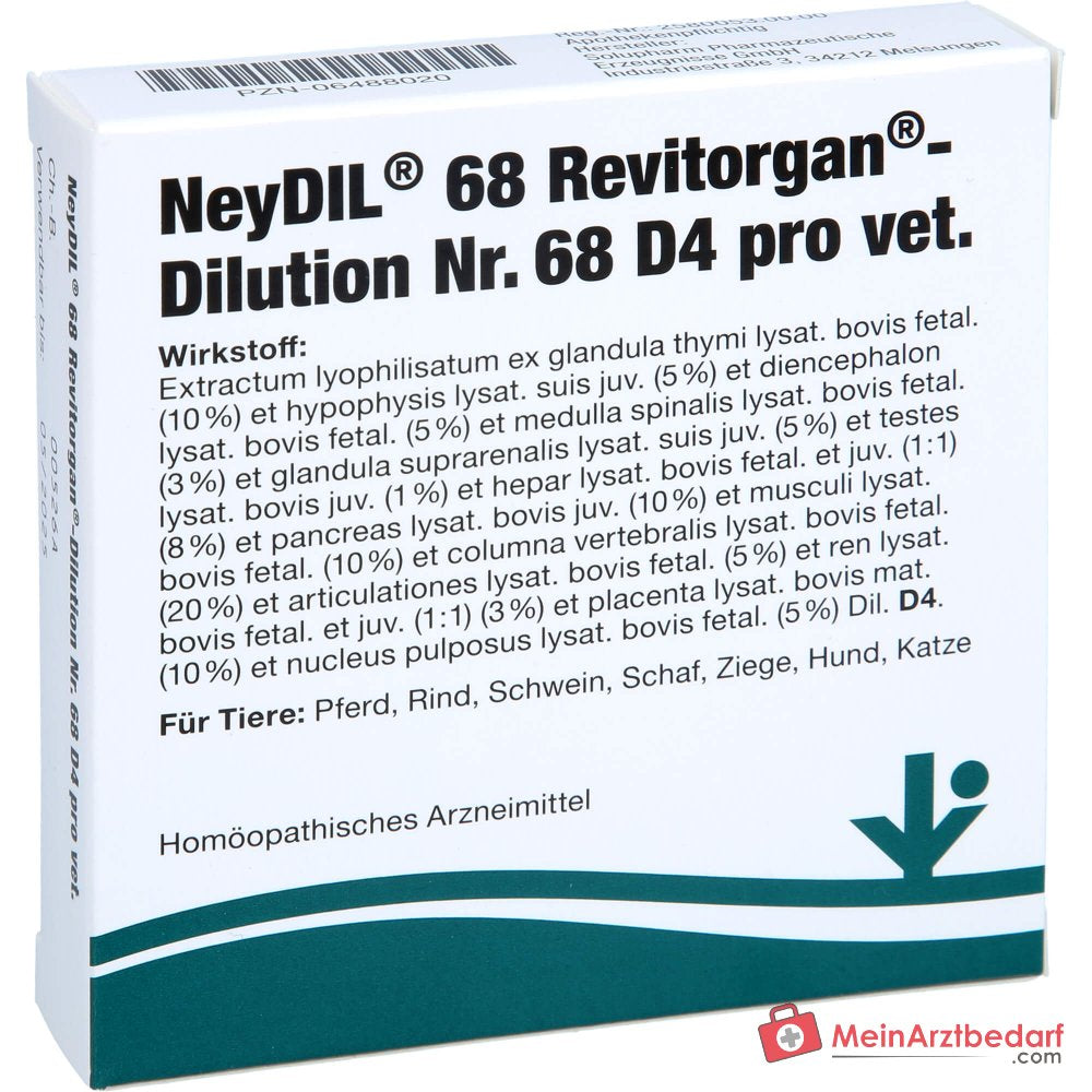 NeyDIL nº 68 D4 pro vet 1 µg/ml solución inyectable 5 x 2 ml