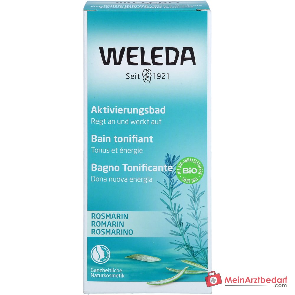 Weleda Rosmarin-Aktivierungsbad mit ätherischem Rosmarinöl, 200 ml