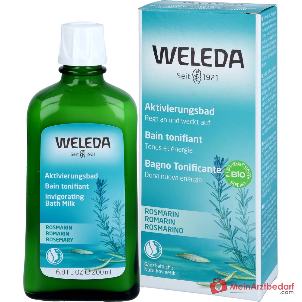 Weleda Rosmarin-Aktivierungsbad mit ätherischem Rosmarinöl, 200 ml