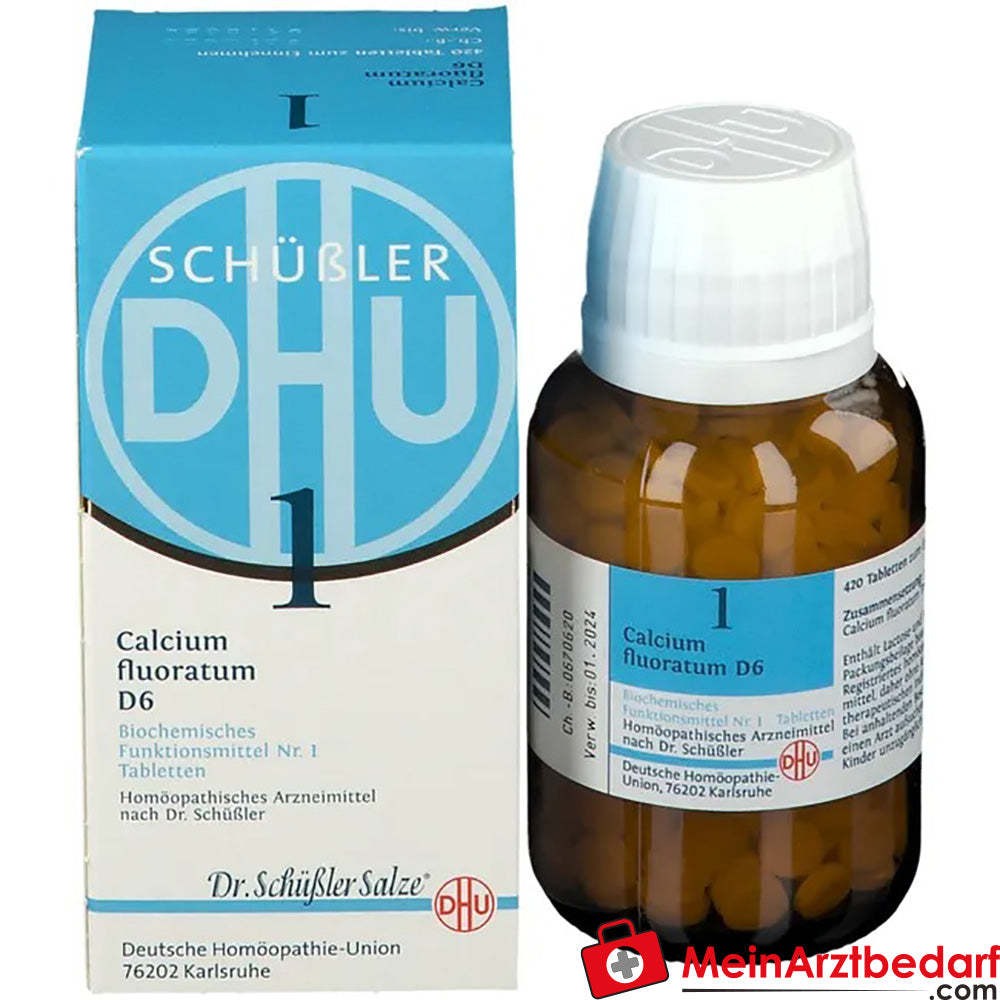 DHU Sel de Schüssler n° 1 Calcium fluoratum D6 250 mg comprimés 80 pièces