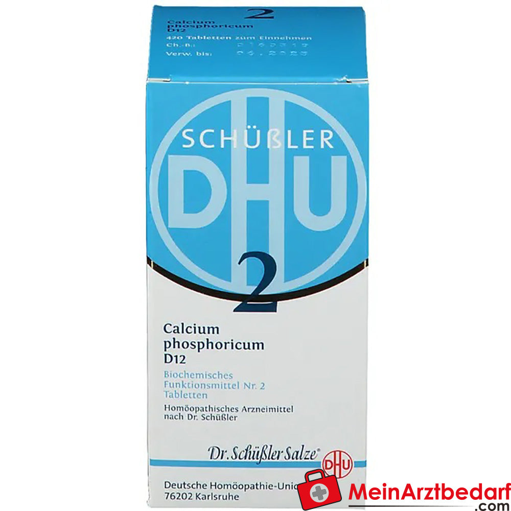 DHU Schuessler Zout Nr. 2 Calcium phosphoricum D12 Tabletten 250 mg