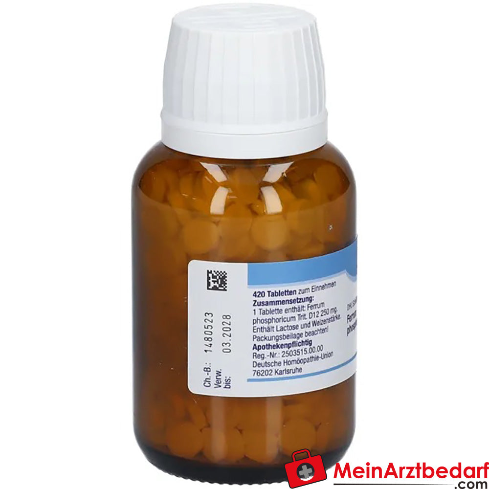 DHU Sal de Schuessler nº 3 Ferrum phosphoricum D12 250 mg glóbulos