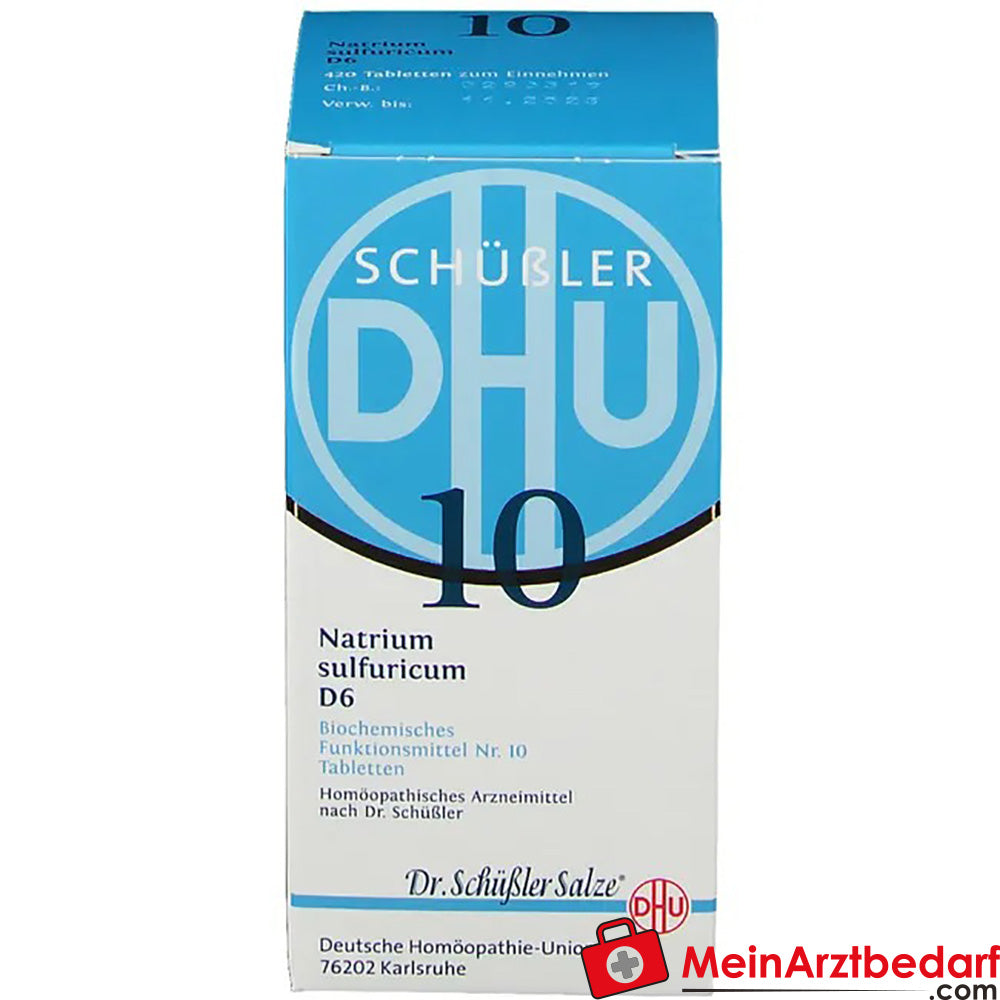 DHU Schuessler Sale n. 10 Natrium sulphuricum D6 Compresse 80 Capsule