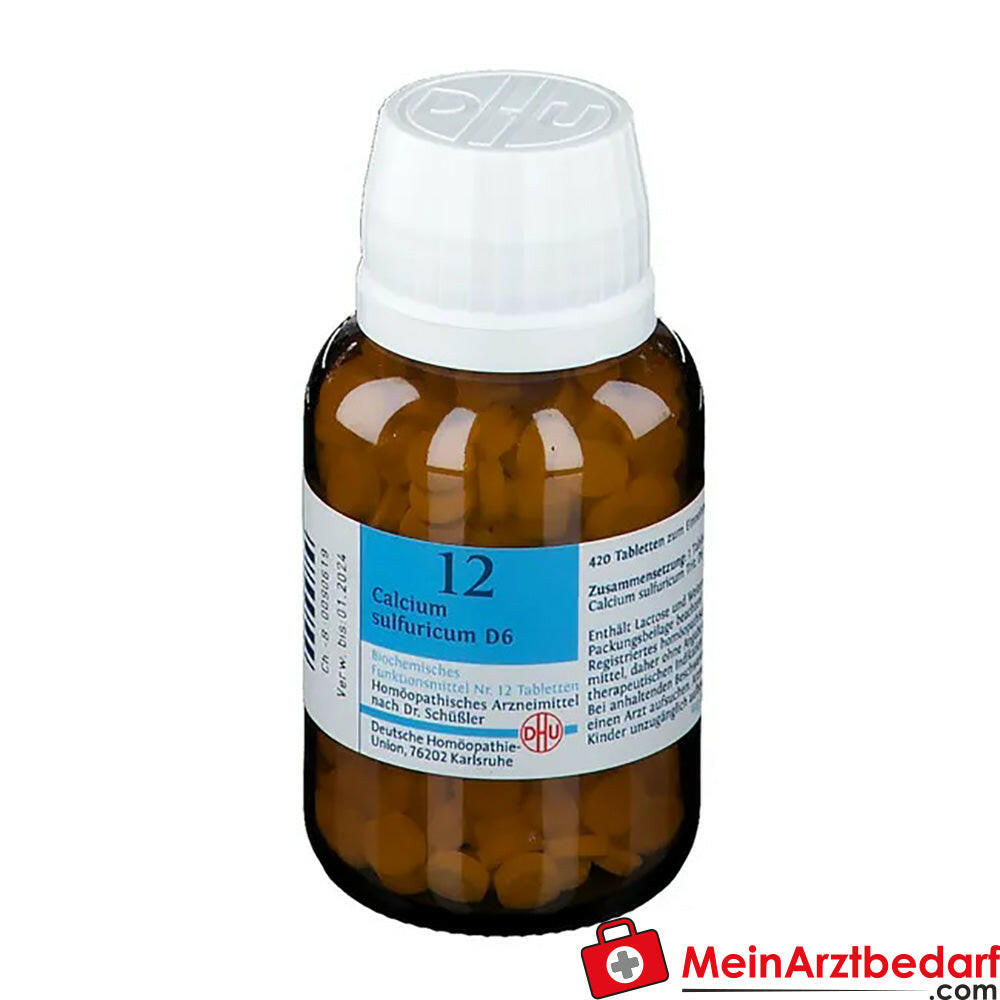DHU Schuessler Sale n. 12 Calcium sulphuricum D6 Compresse 100 pezzi