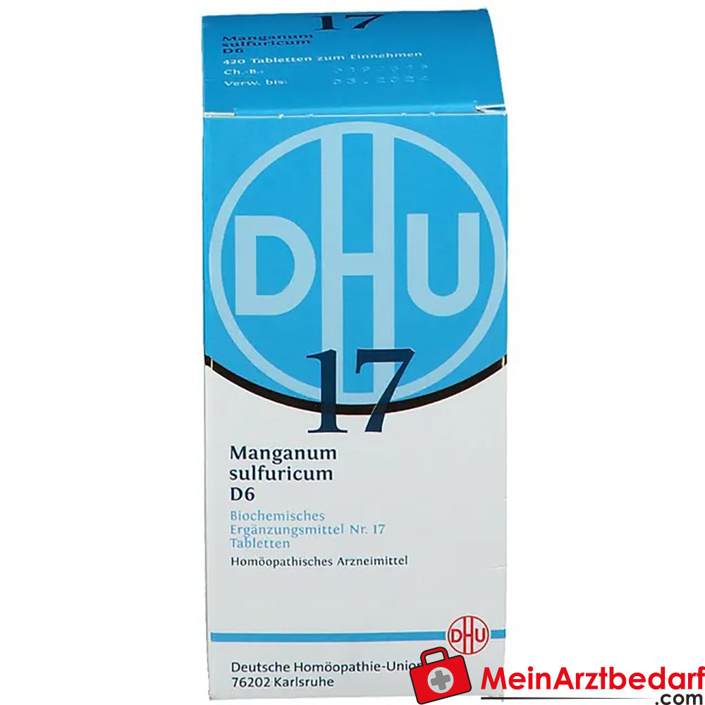 DHU Biochimie 17 Manganum sulfuricum D6 250 mg Comprimés