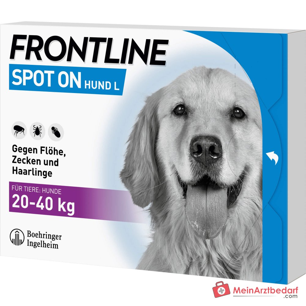 Frontline Spot On Hund 20–40 kg Fipronil Pipetten 3 Stück