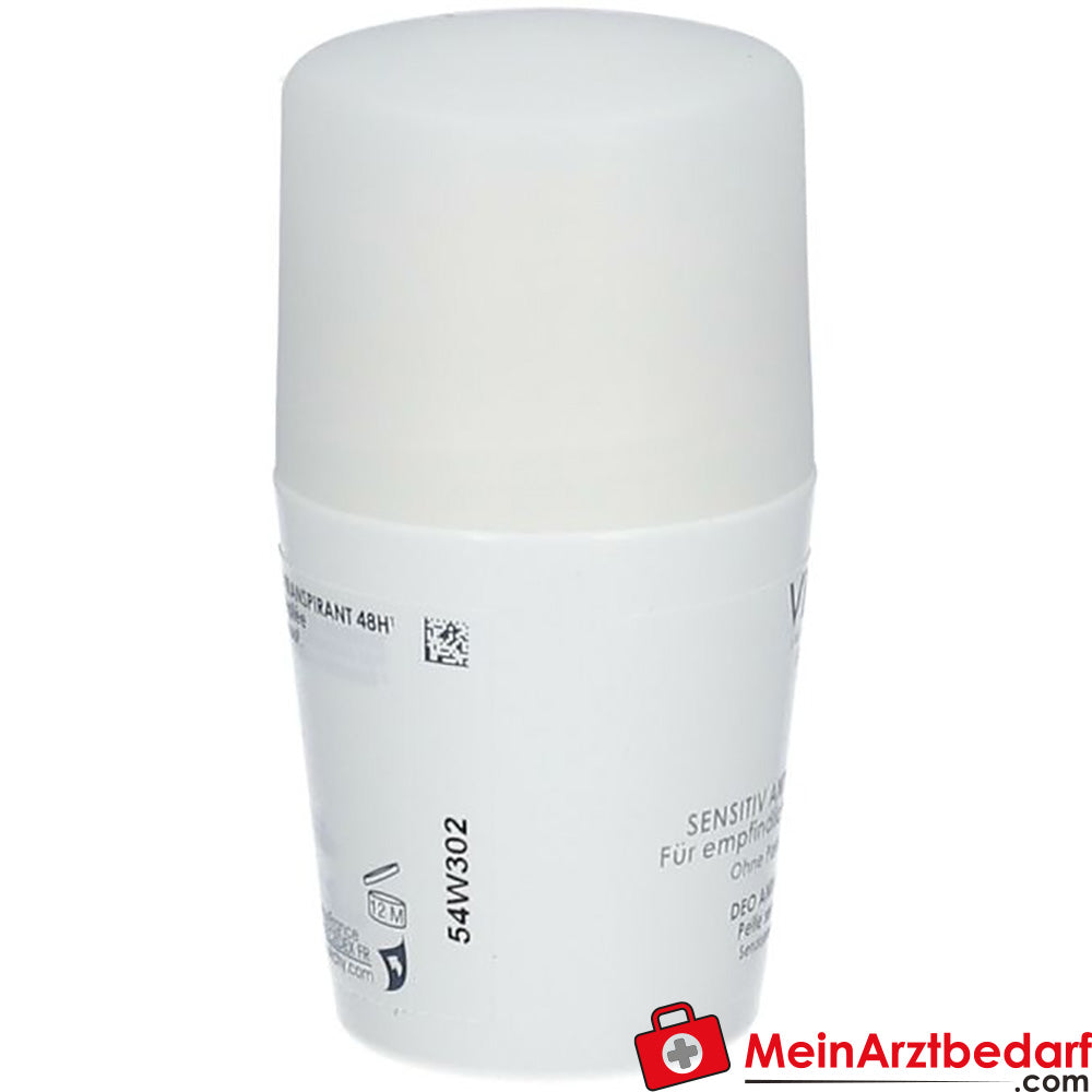 VICHY Deodorant Sensitiv Anti-Transpirant 48h Roll-on, 50ml.